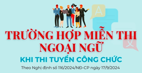 Các trường hợp được miễn thi ngoại ngữ khi thi tuyển công chức