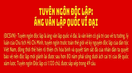 Tuyên ngôn độc lập: Áng văn lập quốc vĩ đại