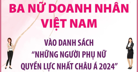 Ba nữ doanh nhân Việt Nam vào danh sách "Những người phụ nữ quyền lực nhất châu Á 2024"