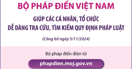 Bộ Pháp điển Việt Nam giúp các cá nhân, tổ chức dễ dàng tra cứu, tìm kiếm quy định pháp luật