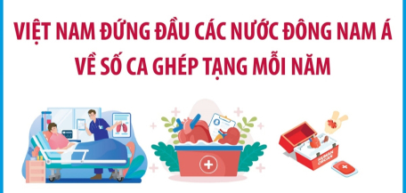 Việt Nam đứng đầu các nước Đông Nam Á về số ca ghép tạng mỗi năm