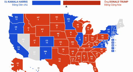 Kết quả sơ bộ cuộc bầu cử tổng thống Mỹ tính đến ngày 7/11