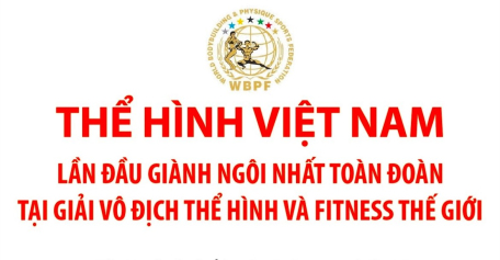 Thể hình Việt Nam lần đầu giành ngôi nhất toàn đoàn tại Giải Vô địch thể hình và fitness thế giới 2024