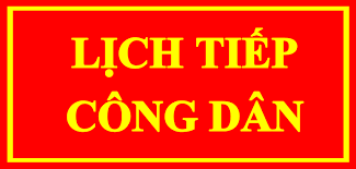 Lịch tiếp công dân tháng 5 năm 2025
