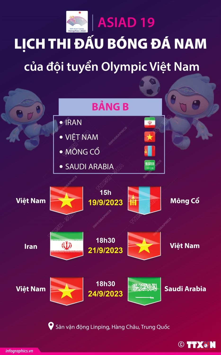 Xem trực tiếp các bộ môn ASIAD 2023 ở đâu, kênh nào?