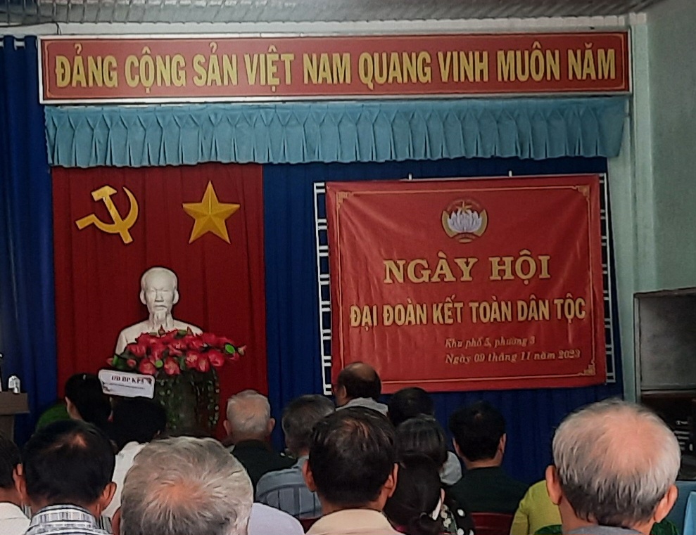 Khu Phố 5 Phường 3 tổ chức “Ngày hội Đại đoàn kết toàn dân tộc” năm 2023