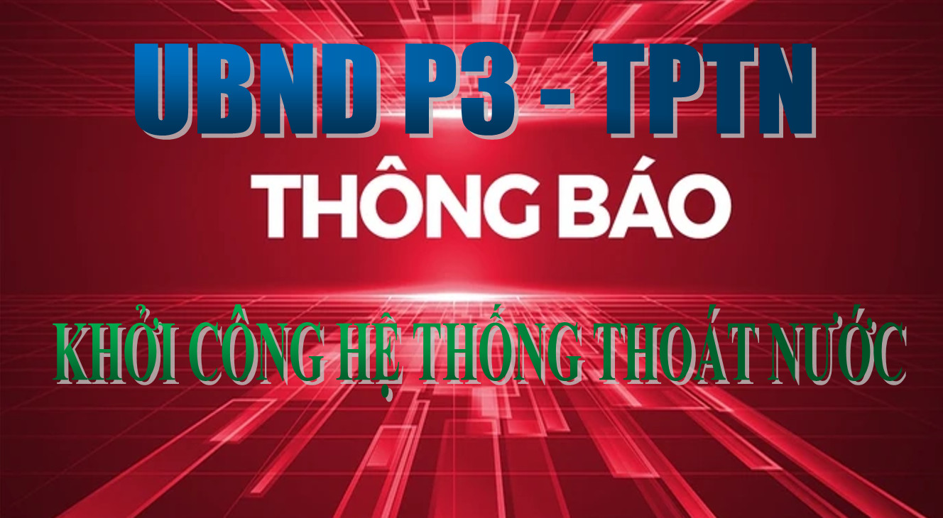 Thông báo di dời cây cảnh, hoa màu, công trình vật kiến trúc dự án xử lý ngập úng giao lộ đường Đặng Văn Lý và đường 30/4, cống thoát nước đường Nguyễn Hữu Thọ