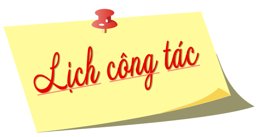 Lịch công tác lãnh đạo tháng 1