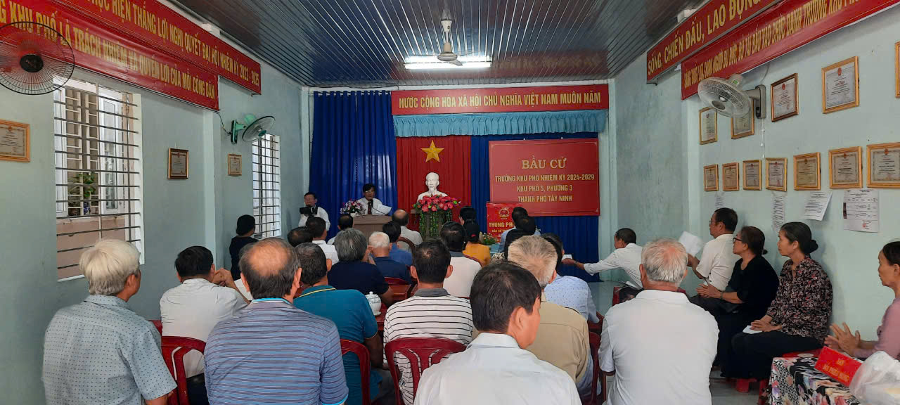Phường 3 tổ chức bầu cử chức danh Trưởng khu phố nhiệm kỳ 2024-2029