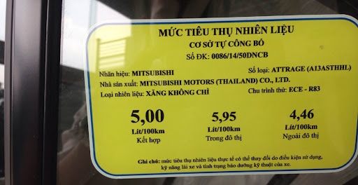 Cơ sở sản xuất phải công khai mức tiêu thụ năng lượng của xe cơ giới