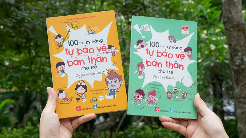 Bộ sách “100++ Kỹ năng tự bảo vệ bản thân cho trẻ”. (Ảnh: Đinh Tị Books)