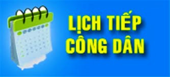 Lịch tiếp công dân tháng 01 năm 2025