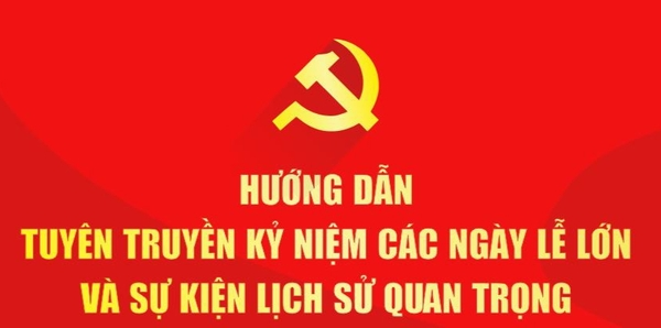 Hướng dẫn tuyên truyền kỷ niệm các ngày lễ lớn và sự kiện lịch sử quan trọng của đất nước trong năm 2025